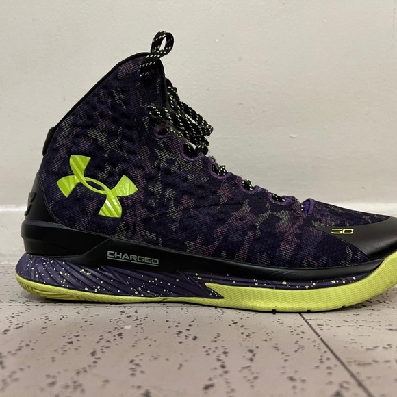 Curry 1 Dark Matter Sneakers  Steph Curry MENS size 10 - Picture 3 of 6